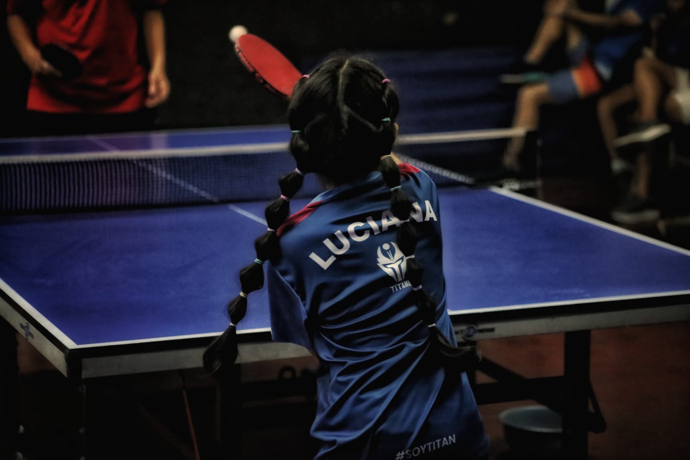 Luciana, atleta de Titanes TT, durante un torneo